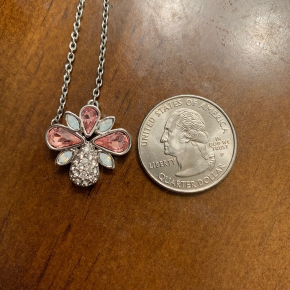 NWT Swarovski Silver Tone Necklace - Picture 4 of 4